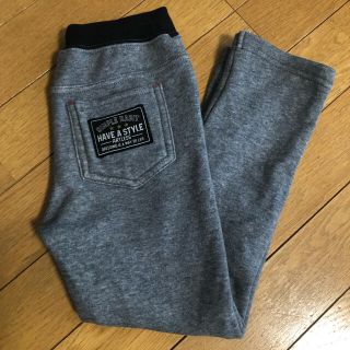 シマムラ(しまむら)のウラモコ　ストレッチパンツ　グレー　110 ✳︎ 裏起毛あったかパンツ　ボア(パンツ/スパッツ)