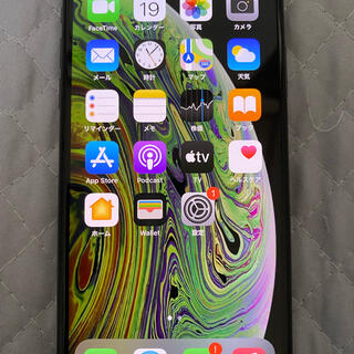 アイフォーン(iPhone)のiphone xs 64gb スペースグレー　simフリー(スマートフォン本体)