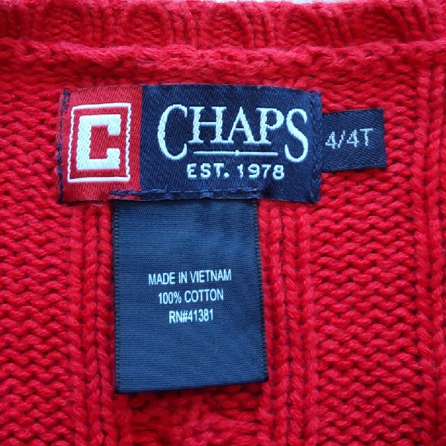 CHAPS(チャップス)の【CHAPS】セーター　100 キッズ/ベビー/マタニティのキッズ服女の子用(90cm~)(ニット)の商品写真