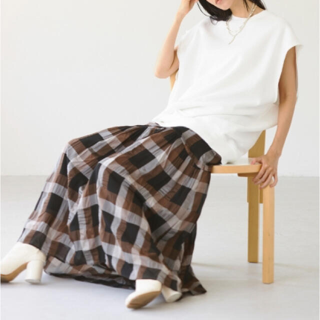 ちーさま専用 TODAYFUL Chambray Check Skirt - ロングスカート