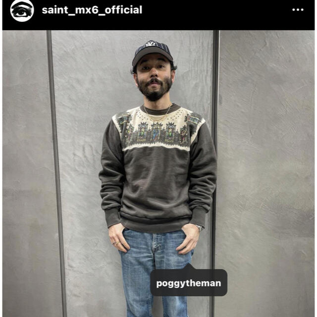 FEAR OF GOD(フィアオブゴッド)のSAINT MICHAEL セントマイケル ステンドグラス　スウェット メンズのトップス(スウェット)の商品写真