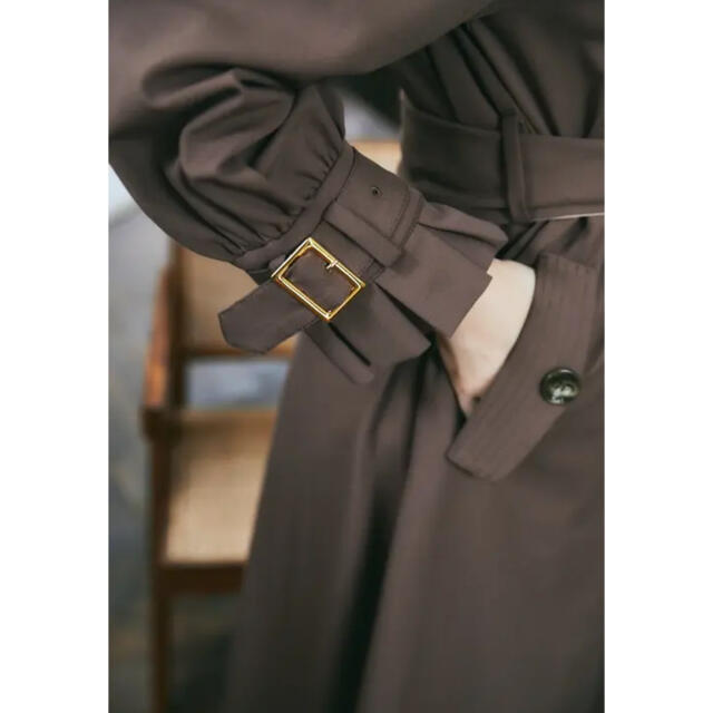 Belted Dress Trench Coat cocoa - トレンチコート