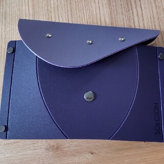 未使用　SOLCION 折りたたみ式 正座イス パタット セイザ 紫(折り畳みイス)