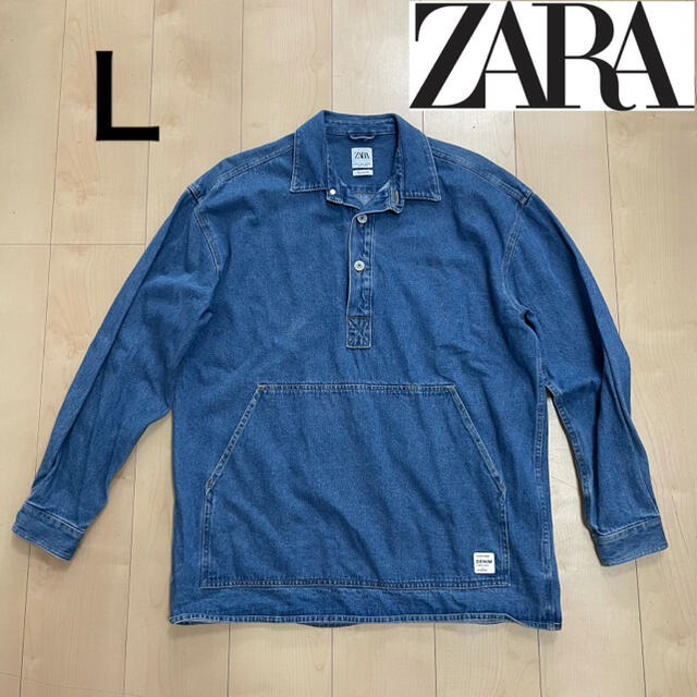 ZARA(ザラ)のZARA デニム プルオーバー L メンズのトップス(シャツ)の商品写真