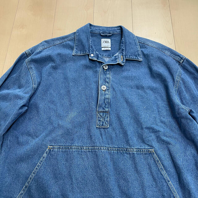 ZARA(ザラ)のZARA デニム プルオーバー L メンズのトップス(シャツ)の商品写真