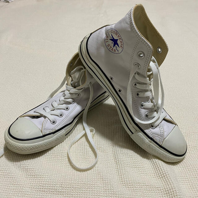 【CONVERSE】オールスター ハイカット レザー ホワイト