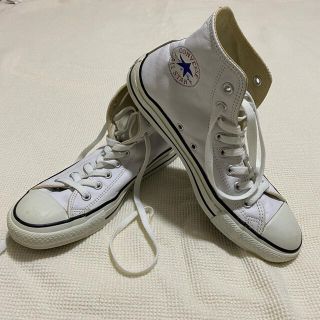 コンバース(CONVERSE)の【CONVERSE】オールスター ハイカット レザー ホワイト(スニーカー)