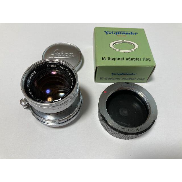 良品 Leica ﾗｲｶ 沈胴 summicron 50mm/F2 Lﾏｳﾝﾄ - レンズ(単焦点)