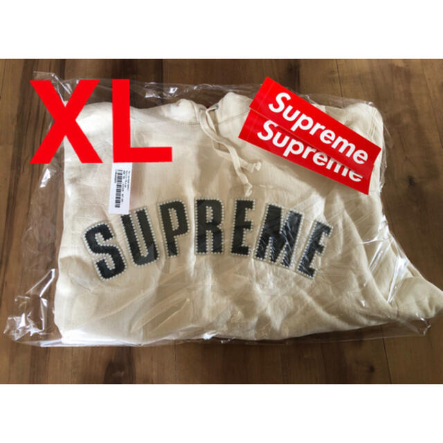 Supreme(シュプリーム)のPearl Logo Hooded Sweatshirt Natural XL メンズのトップス(パーカー)の商品写真