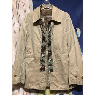 コム デ ギャルソン(COMME des GARCONS) カモフラ ステンカラーコート