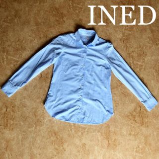 イネド(INED)のINED スカイブルーシャツ(シャツ/ブラウス(長袖/七分))