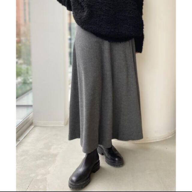 L'Appartement  Wool Asymmetry Skirt