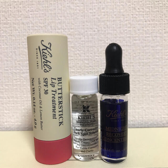 Kiehl's(キールズ)のキールズ バタースティック リップ トリートメント　試供品とのセット コスメ/美容のスキンケア/基礎化粧品(リップケア/リップクリーム)の商品写真