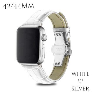 Apple watch 互換 バンド 本革 Dバックル 42mm 44mm(レザーベルト)