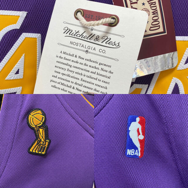 MITCHELL & NESS(ミッチェルアンドネス)のNBA Mitchell&Ness Kode Bryant 紫 ユニフォーム スポーツ/アウトドアのスポーツ/アウトドア その他(バスケットボール)の商品写真