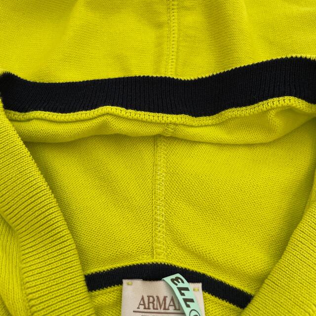 ARMANI JUNIOR(アルマーニ ジュニア)の値下げ！ARMMANI JUNIOR コットンパーカー　黄緑　8A 133cm キッズ/ベビー/マタニティのキッズ服男の子用(90cm~)(ジャケット/上着)の商品写真