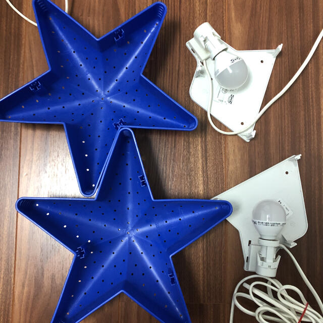 IKEA - イケア 星形ライト2個セット 使用品 一部欠けありの通販 IKEA - イケア 星形ライト2個セット 使用品 一部欠けありの通販
