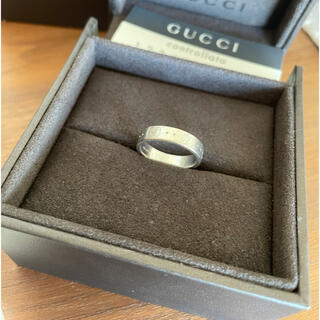 グッチ(Gucci)の　Gucci  グッチ アイコンリング　750WG 11 used(リング(指輪))