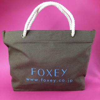 フォクシー(FOXEY)の未使用◎フォクシー FOXEY コットン トートバッグ ブラウン(トートバッグ)