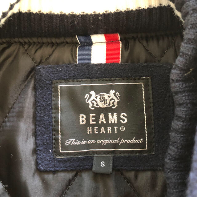 BEAMS(ビームス)のbeams Heart スタジアムジャンパー　スタジャン　紺色　 メンズのジャケット/アウター(スタジャン)の商品写真