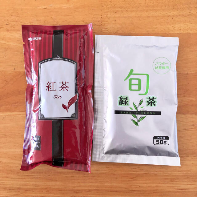 和光堂(ワコウドウ)のインスタント　紅茶（100g）と緑茶（50g） 食品/飲料/酒の飲料(茶)の商品写真