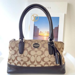 コーチ(COACH)のコーチ トートバッグ ポーチ COACH レガシー シグネチャー ハンドバッグ(トートバッグ)