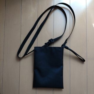 ムジルシリョウヒン(MUJI (無印良品))の無印良品　撥水　ミニサコッシュ 黒(その他)