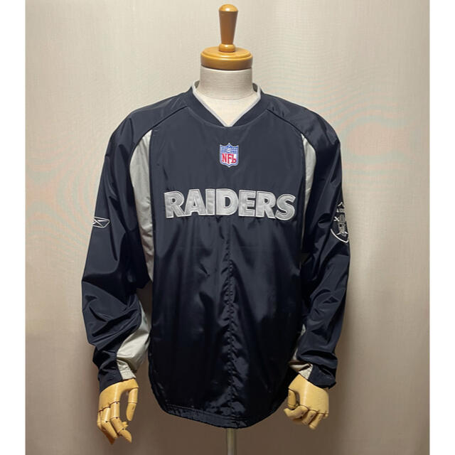 Reebok(リーボック)のNFL  LV RAIDERS   チーム•ジャケット  Size M メンズのジャケット/アウター(ナイロンジャケット)の商品写真