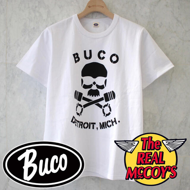THE REAL McCOY'S   REAL McCOY'S BUCO T SHIRT SKULL PISTONの通販 by