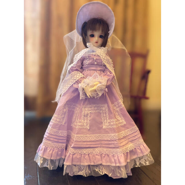 豪華 アウトフィット ロングドレス ドール 人形 bjd セット 1/4 MSD