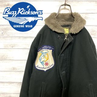 バズリクソンズ(Buzz Rickson's)の激レア バズリクソンズ N1 デッキジャケット アルパカ US NAVY(ミリタリージャケット)