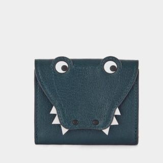 アニヤハインドマーチ(ANYA HINDMARCH)のアニヤハインドマーチ 三つ折り財布 EYES クロコダイル　ワニ　新品(財布)