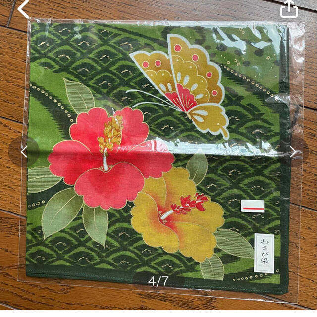 和柄ハンカチ レディースのファッション小物(ハンカチ)の商品写真