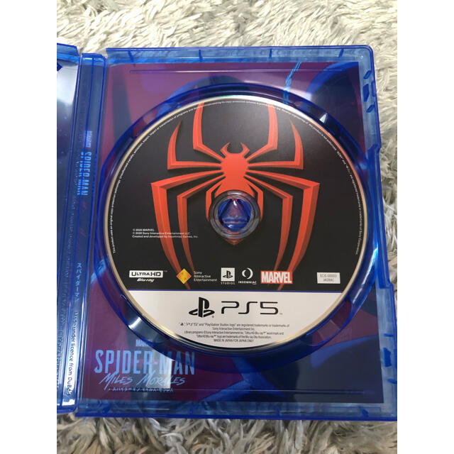 PlayStation(プレイステーション)のスパイダーマン マイルズ・モラレスPS5ソフト エンタメ/ホビーのゲームソフト/ゲーム機本体(家庭用ゲームソフト)の商品写真