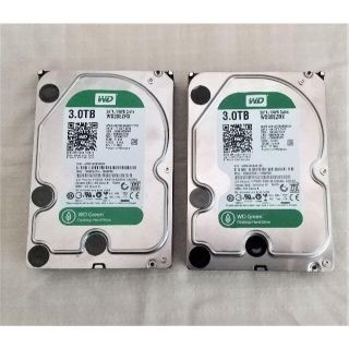 【2台セット】3TB HDD WD30EZRX(PCパーツ)