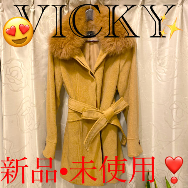 VICKY⭐VICKY リアルファーココート              新品・未使用❣️