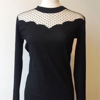 レッドヴァレンティノ(RED VALENTINO)のhana様♡ポルカドットレースTOPS(カットソー(長袖/七分))