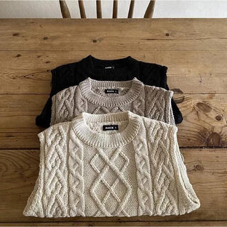 aosta knit vest アオスタ　ニットベスト　3色(ニット/セーター)