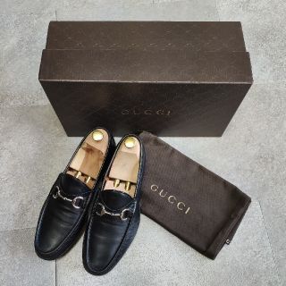 グッチ(Gucci)の【GUCCI】グッチ ホースビットローファー ブラウン 定番モデル イタリア製(ドレス/ビジネス)