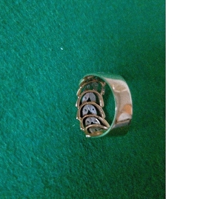 ダイヤモンド付きk18 リング レディースのアクセサリー(リング(指輪))の商品写真