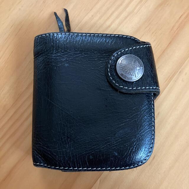 レッドムーン　二つ折り　折り畳み　折り財布　財布　ウォレット　レザー　 | フリマアプリ ラクマ