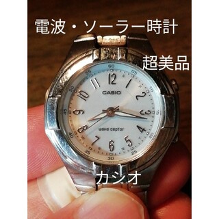 カシオ(CASIO)のB27　超美品　カシオ・ウェーブセプター　電波・ソーラー時計(腕時計)