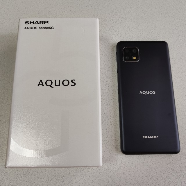 SIMフリーAQUOS sense5G ブラック  SIMフリー SHARP