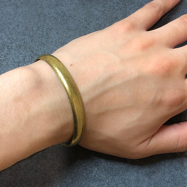 真鍮 バングル A ヴィンテージ調 シンプル アクセサリー ブレスレット