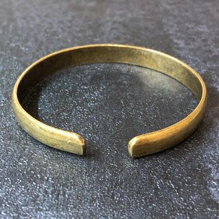 真鍮 バングル A ヴィンテージ調 シンプル アクセサリー ブレスレット