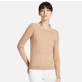 ユニクロ(UNIQLO)の新品タグ付き UNIQLO コットンカシミヤワイドリブセーター(ニット/セーター)