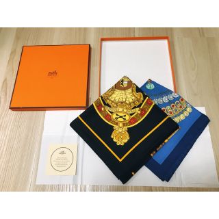 エルメス(Hermes)のHERMES エルメスシルクスカーフ2点セット(バンダナ/スカーフ)