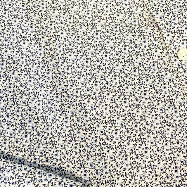 MONSIEUR NICOLE(ムッシュニコル)の新品 ムッシュニコル エクストラ 花柄 長袖 シャツ ホワイト ブルー 白 青系 メンズのトップス(シャツ)の商品写真