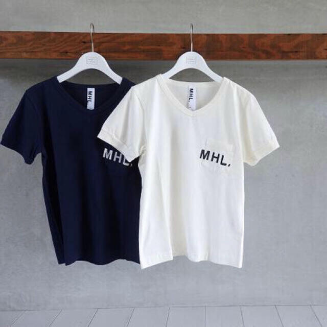 MARGARET HOWELL(マーガレットハウエル)のぴ様専用◆MHL. vネック　ポケットロゴTシャツ レディースのトップス(Tシャツ(半袖/袖なし))の商品写真