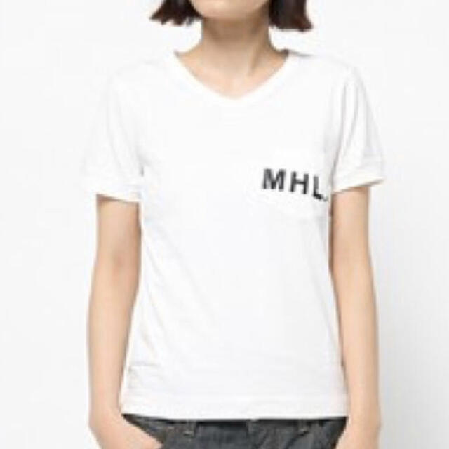 MARGARET HOWELL(マーガレットハウエル)のぴ様専用◆MHL. vネック　ポケットロゴTシャツ レディースのトップス(Tシャツ(半袖/袖なし))の商品写真